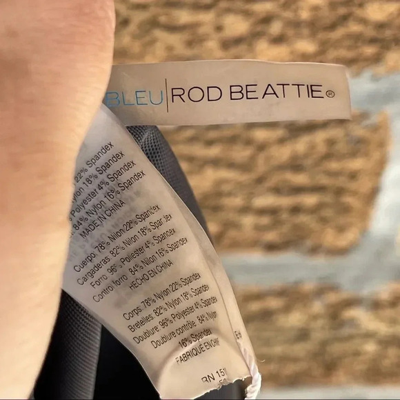 Bleu | Rod Beattie  Lets Get Knotty Swimsuit size 18w - Picture 9 of 10